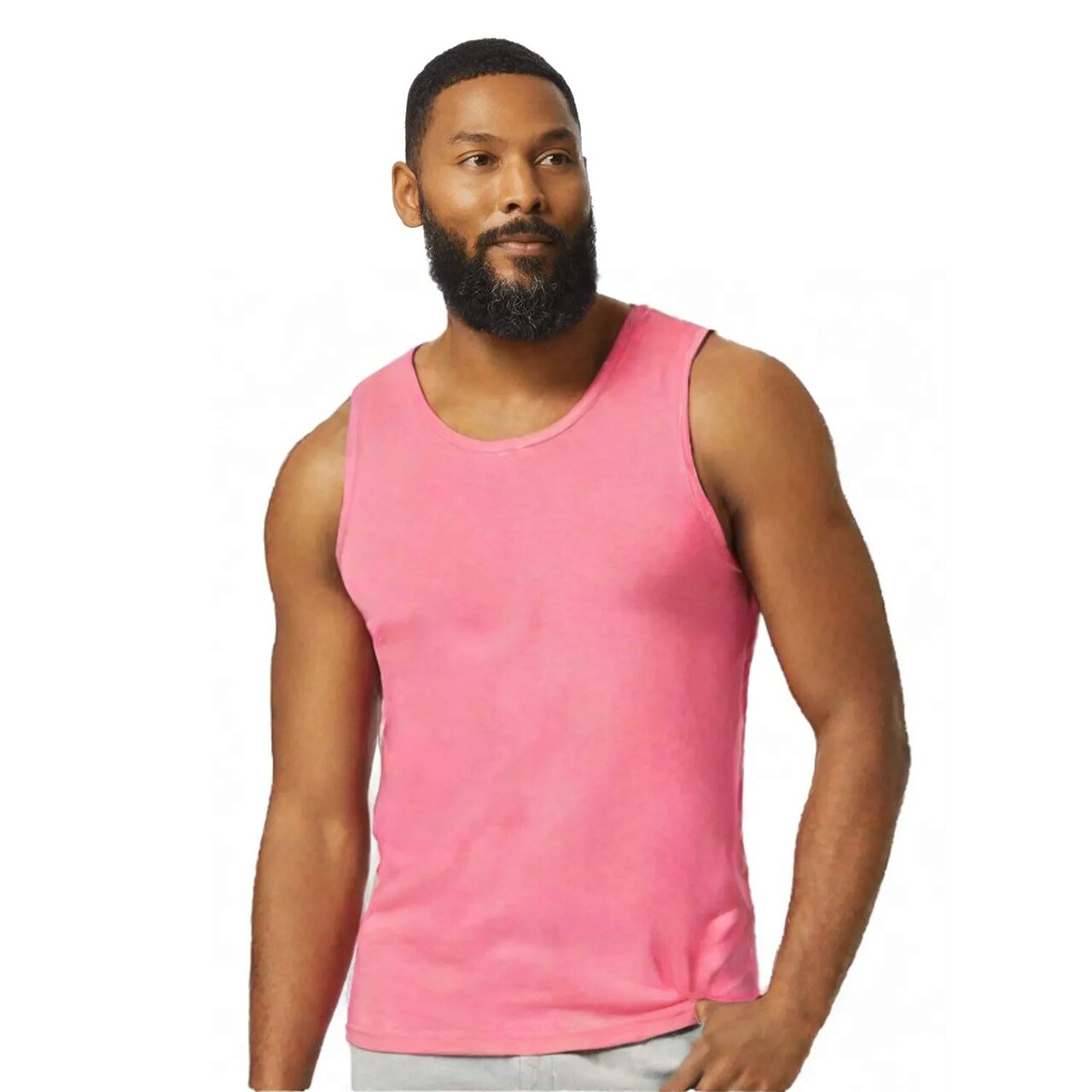 Gildan Heavy Cotton Unisex Crew Neck Tank Top for Ready Print & Casual Cotton Sleeveless Shirt